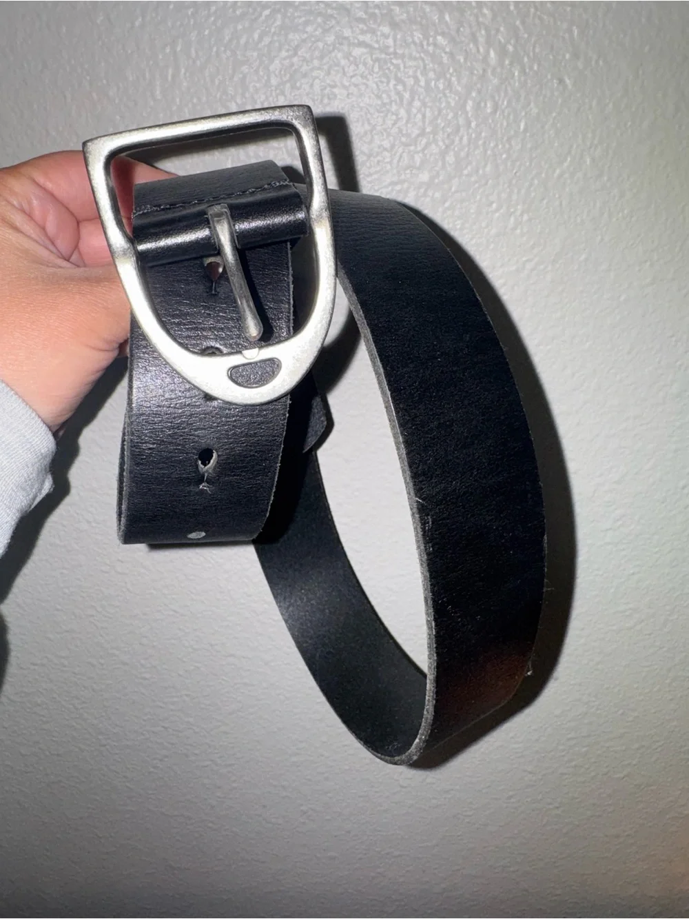 Ariat men's leather black belt 41”